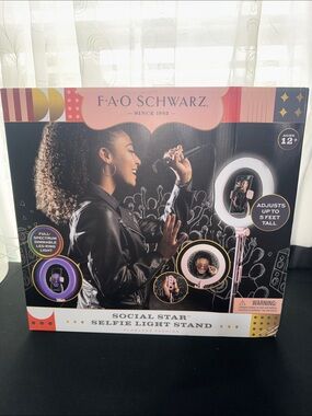 Selfie Light Stand with Pink Ring Light